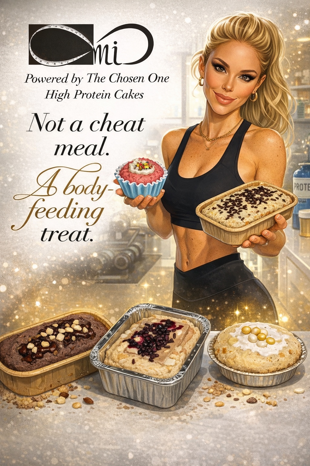 The Chosen One body-feeding high protein cakes